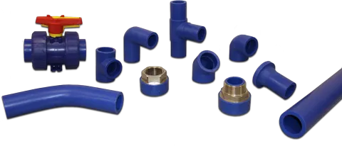 Tuberías y accesorios termoplásticos industriales Asahi/America para conducción de fluidos