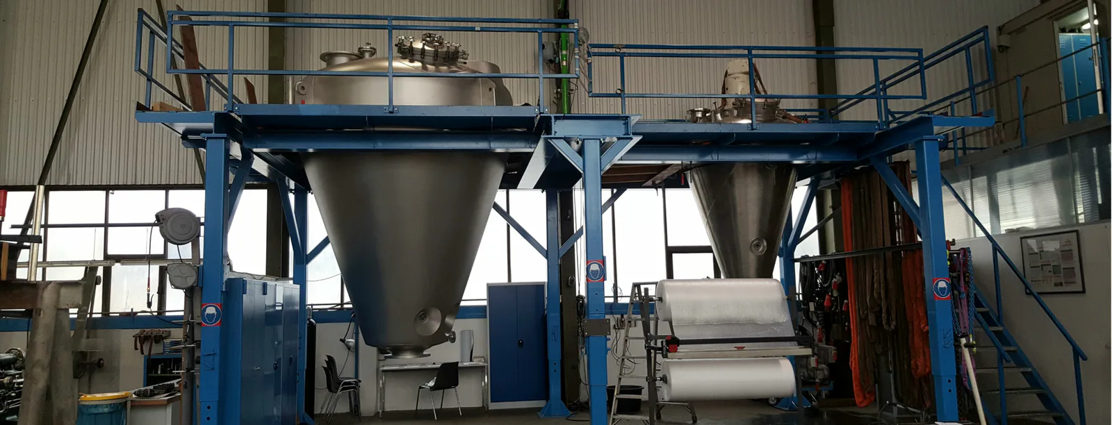 Equipo de proceso Bolz-Summix para mezcla y secado