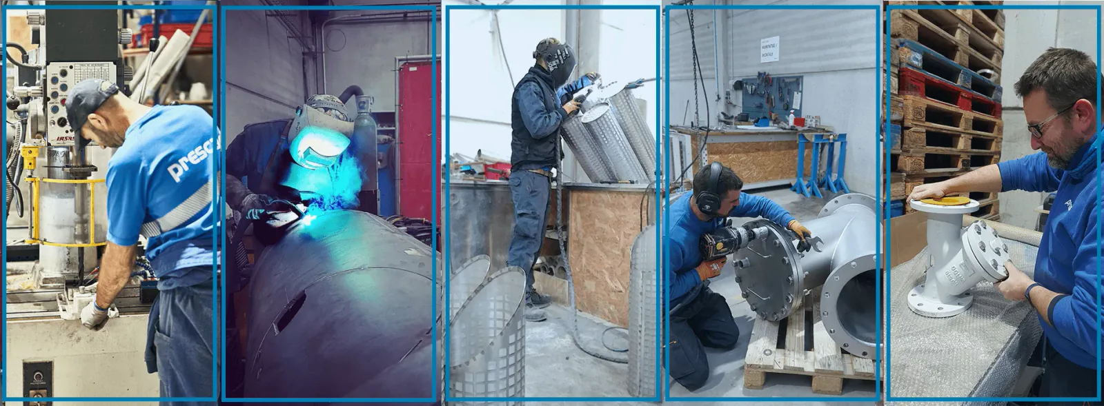 Proceso de fabricación de soluciones de filtración Prescad