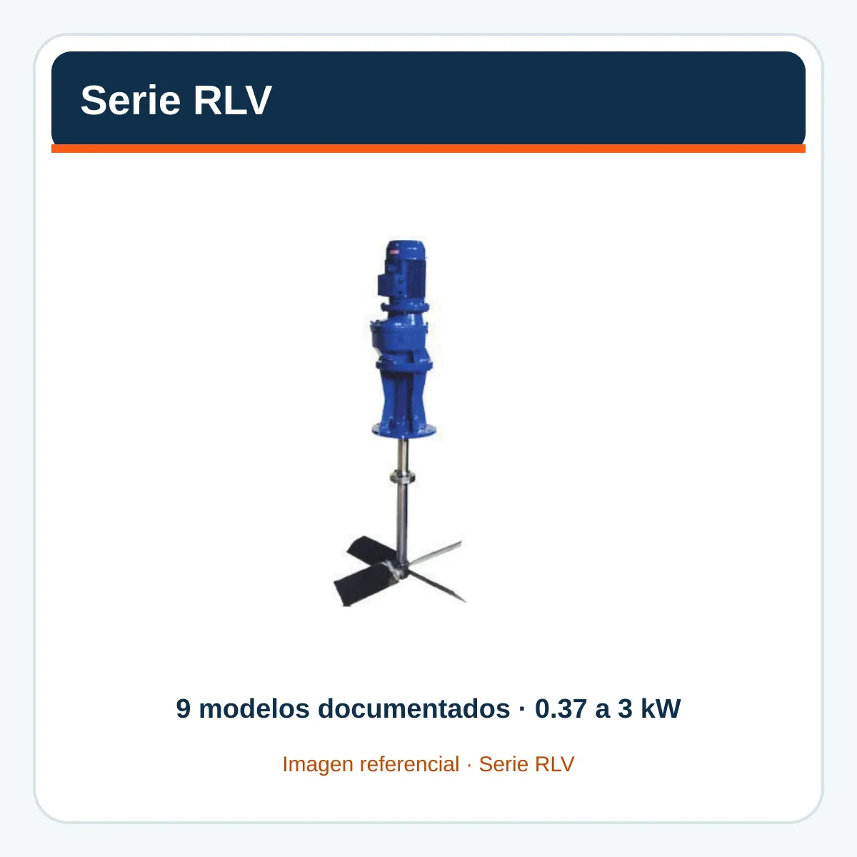 Imagen referencial de Serie RLV, serie RLV, construida con el catálogo oficial Fluimac