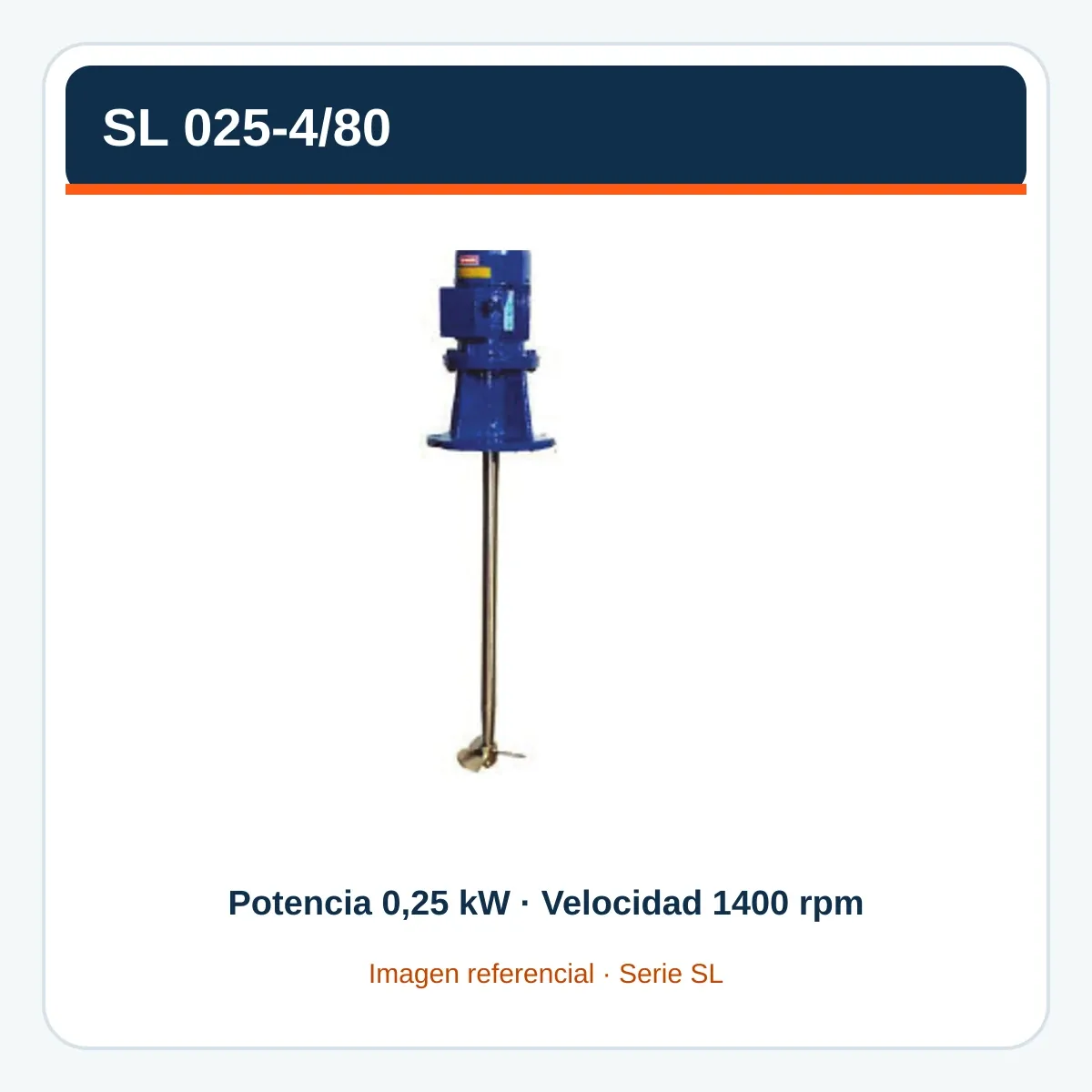 Imagen referencial de SL 025-4/80, serie SL, construida con el catálogo oficial Fluimac