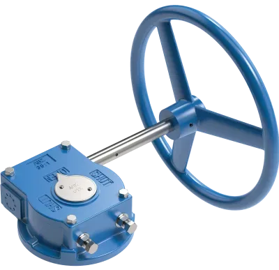 Imagen oficial ABZ Valve de Series G: operadores manuales de tornillo sin fin