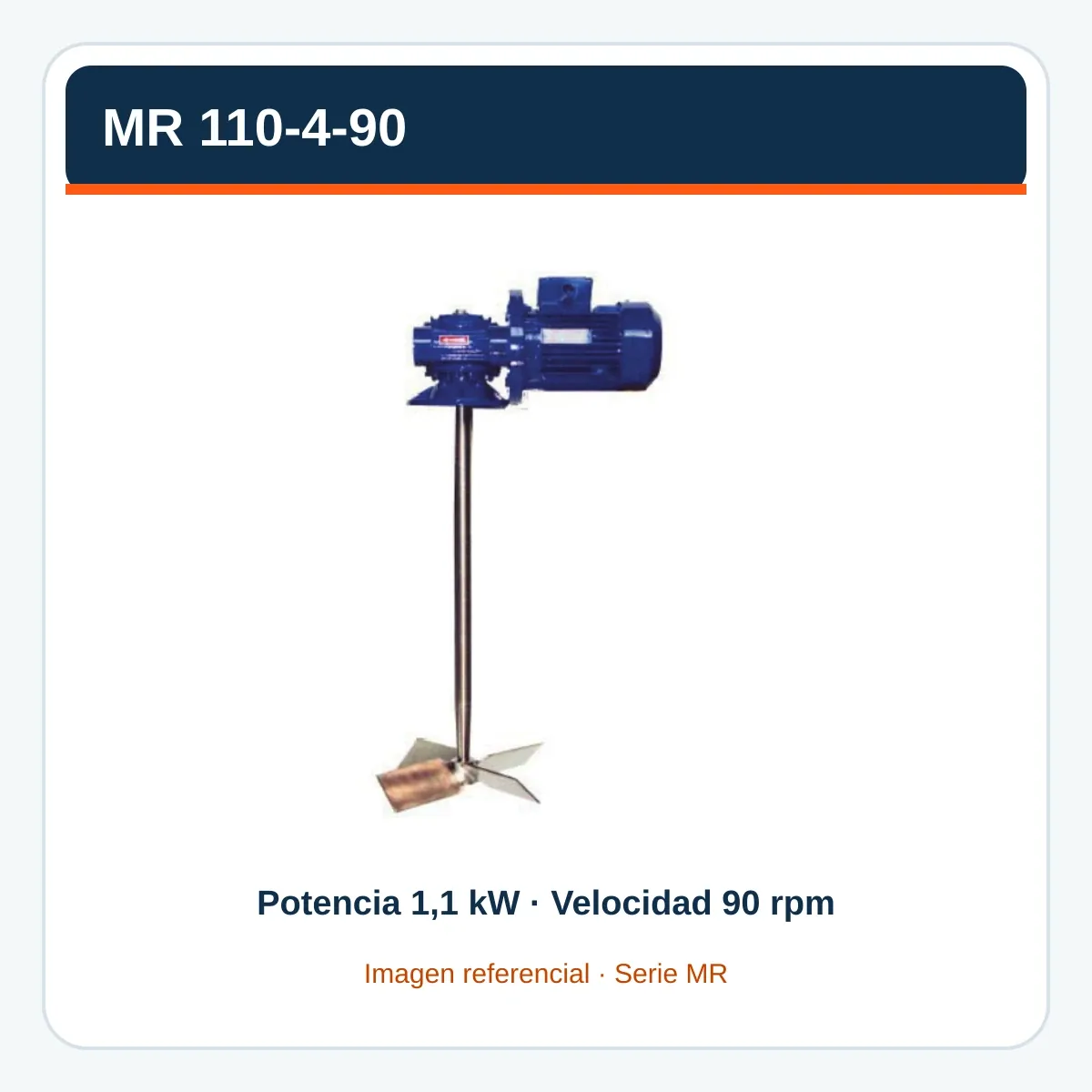 Imagen referencial de MR 110-4-90, serie MR, construida con el catálogo oficial Fluimac