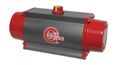 Imagen oficial ABZ Valve de Series 228: actuadores neumáticos de piñón, cremallera y yugo escocés