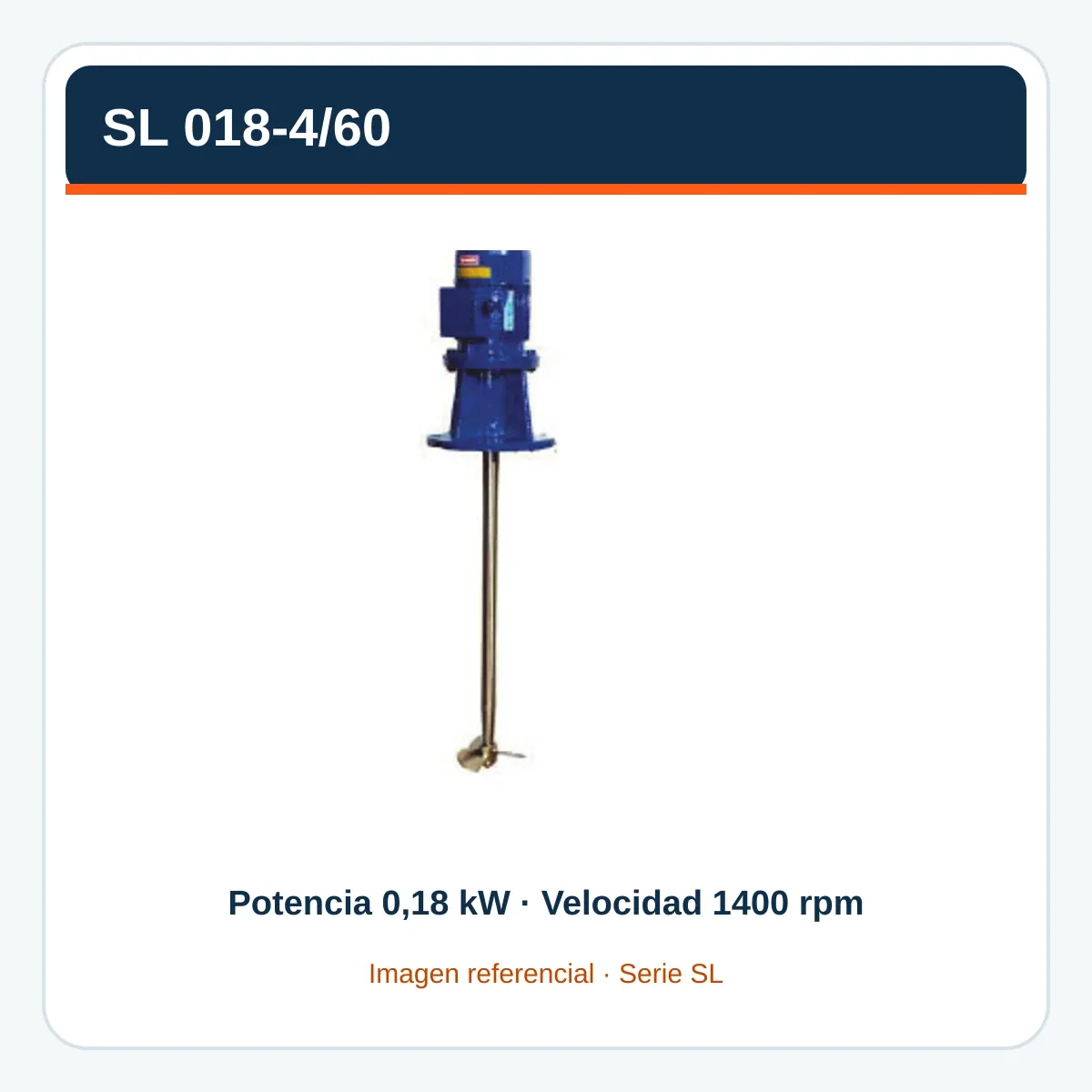 Imagen referencial de SL 018-4/60, serie SL, construida con el catálogo oficial Fluimac
