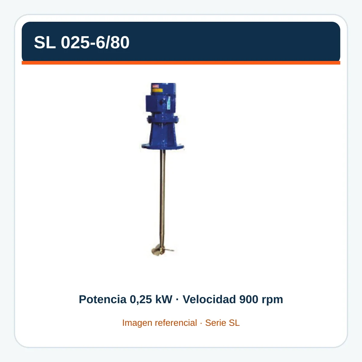 Imagen referencial de SL 025-6/80, serie SL, construida con el catálogo oficial Fluimac